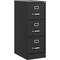 Lorell Fortress Series 3-Drawer Vertical File Cabinet, 15" x 22" x 40.2", Black LLR42297 - alternate 1
